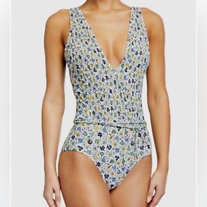 Tory Burch Floral One-Piece Swimsuit